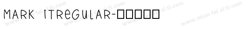 mark itregular字体转换
